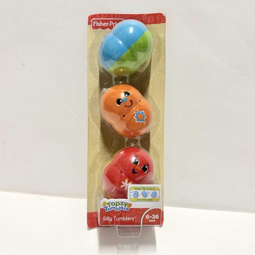 NWT Fisher Price Topzy Tumblers Toys Topsy Weeble Wobble Roly Poly Silly RARE
